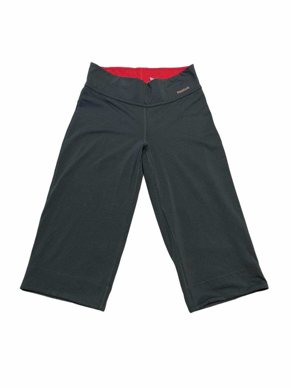 Reebok Stem Gem Rock Crop Pant - Women's sz small gray wide capri
